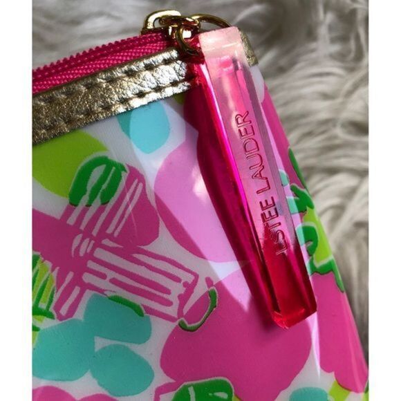 Lilly pulitzer estee lauder plastic Makeup Bag - Picture 3 of 8